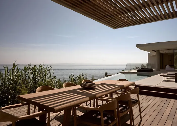 빌라 Opsis Villas, A Beachfront & Architectural Retreat *